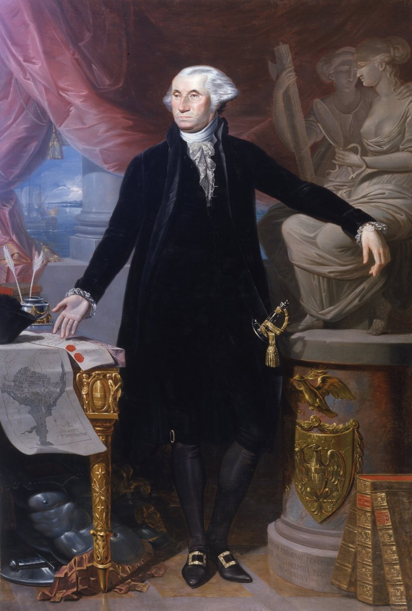 Retrato de George Washington autorstwa José Perovani