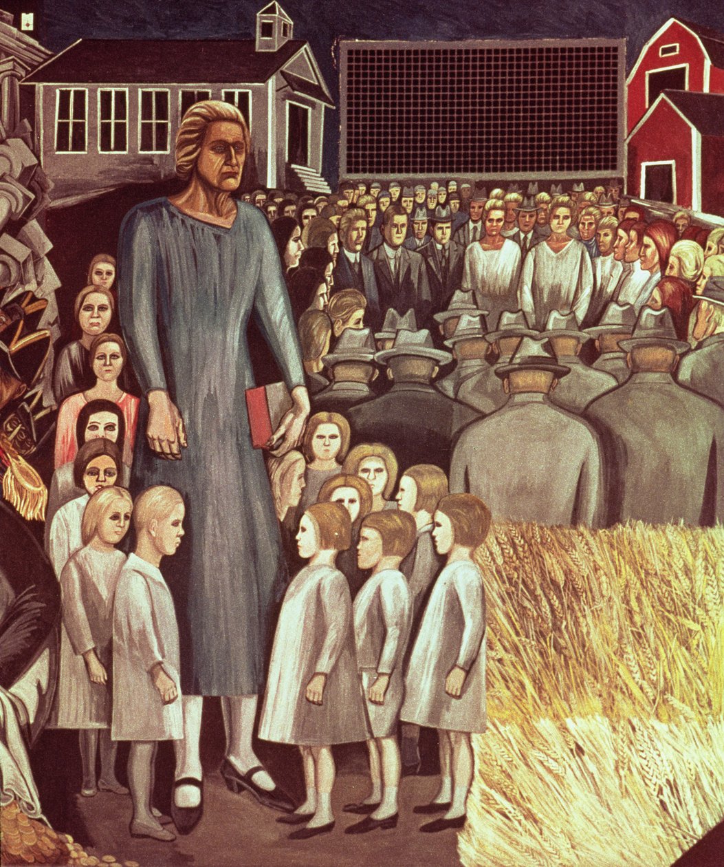 Anglo-America, z eposu o cywilizacji amerykańskiej autorstwa José Clemente Orozco