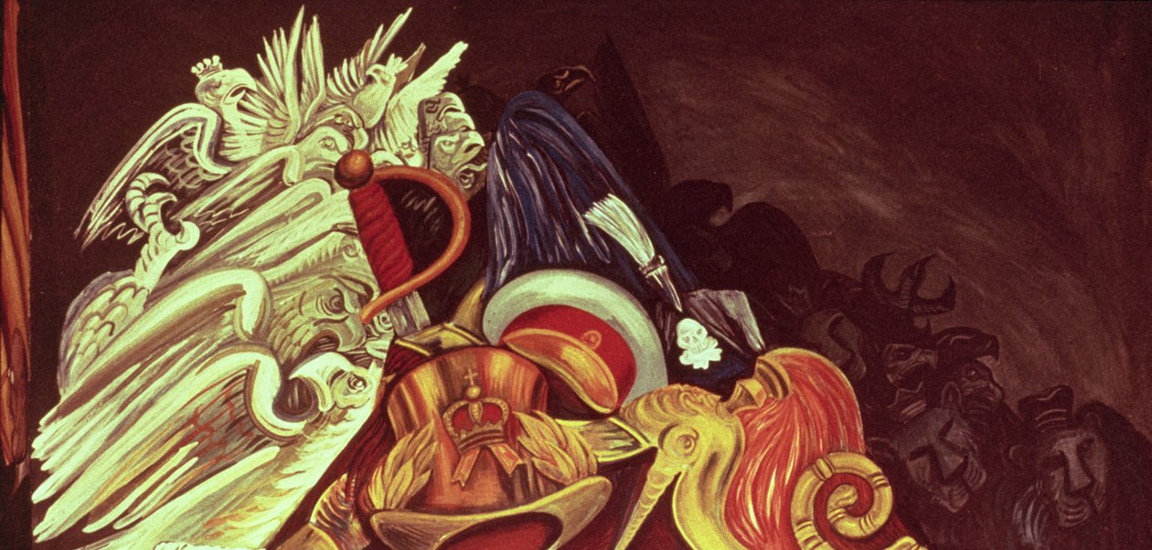 Panel dekoracyjny z Eposu o cywilizacji amerykańskiej autorstwa José Clemente Orozco
