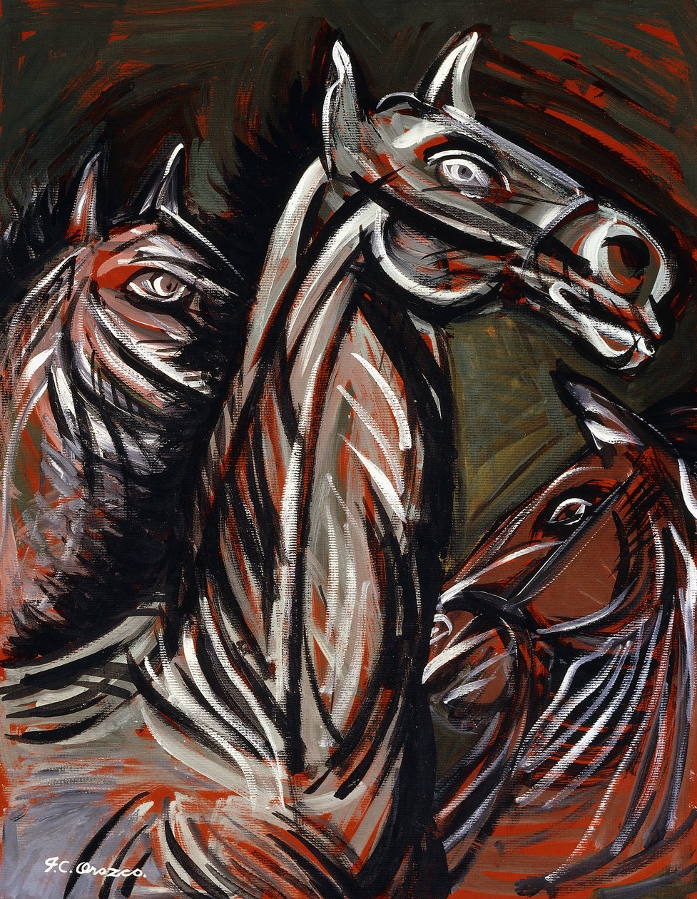 konie; Konie autorstwa José Clemente Orozco