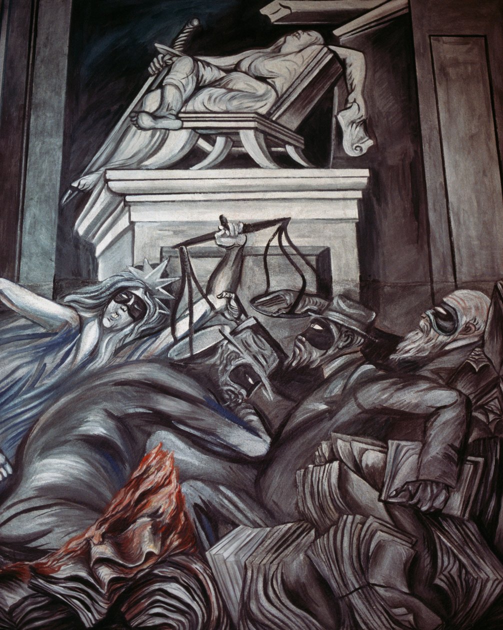Sprawiedliwość (szczegóły) autorstwa José Clemente Orozco
