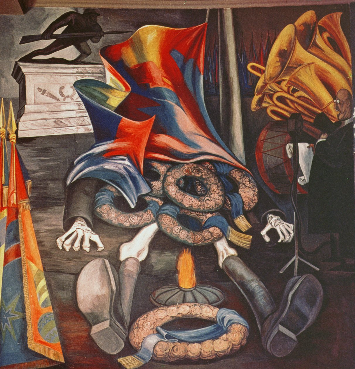 Współczesna ofiara z człowieka autorstwa José Clemente Orozco