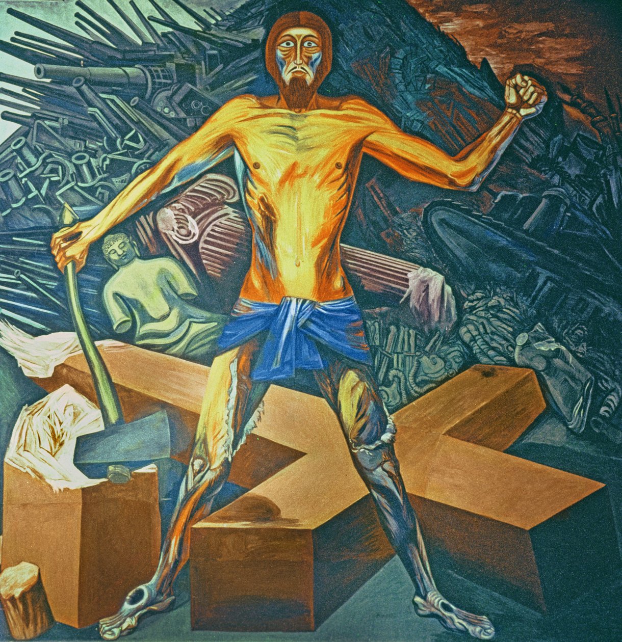 Współczesna migracja ducha, z eposu o cywilizacji amerykańskiej autorstwa José Clemente Orozco