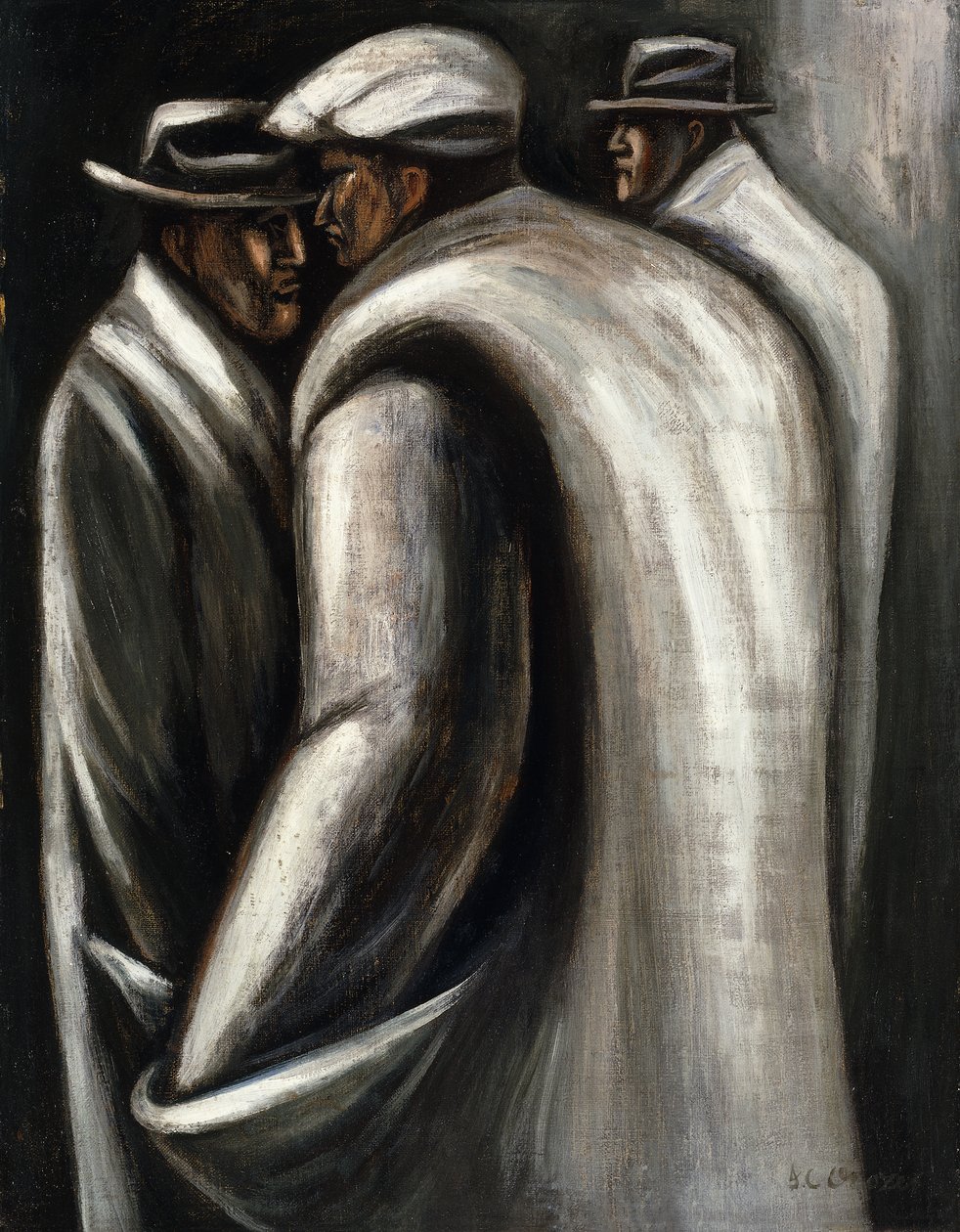 Bezrobotni, ok. 1928-30 (olej na płótnie) autorstwa José Clemente Orozco