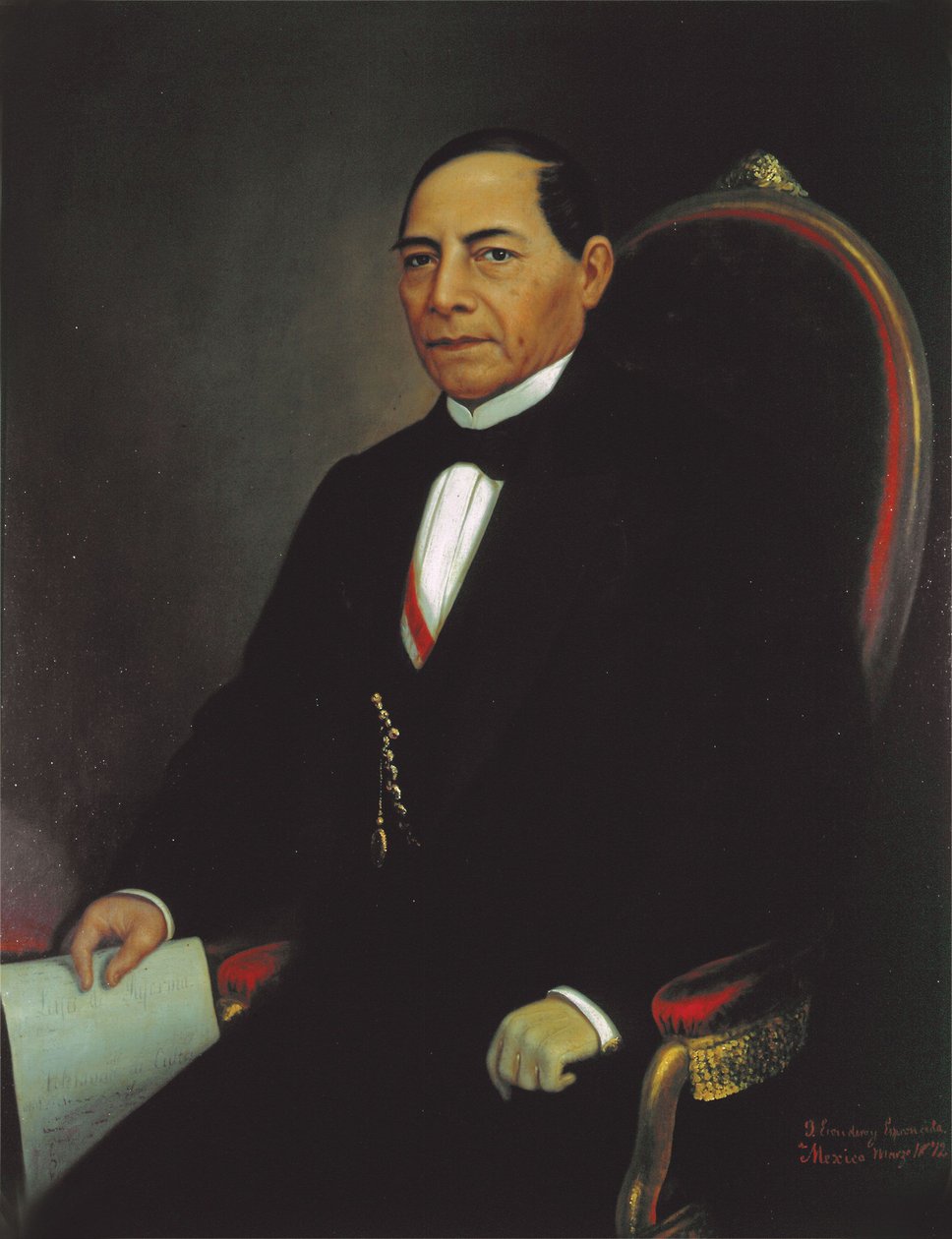 Benito Juárez - José Escudero y Espronceda autorstwa José Escudero y Espronceda