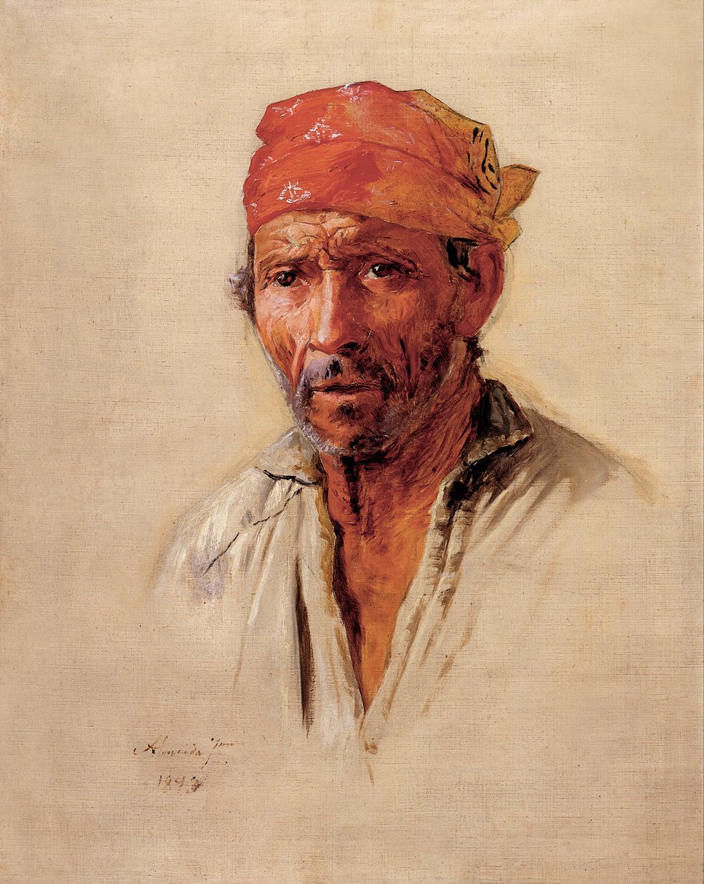 Studium Głowy Caipira autorstwa José Ferraz de Almeida Júnior