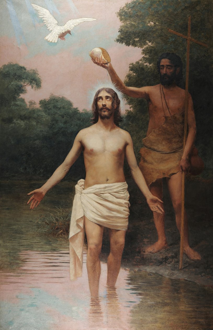 Chrzest Chrystusa autorstwa José Ferraz de Almeida Júnior