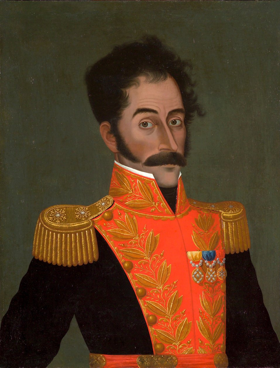 Portret Simóna Bolívara, ok. 1930 r. 1823 autorstwa José Gil de Castro