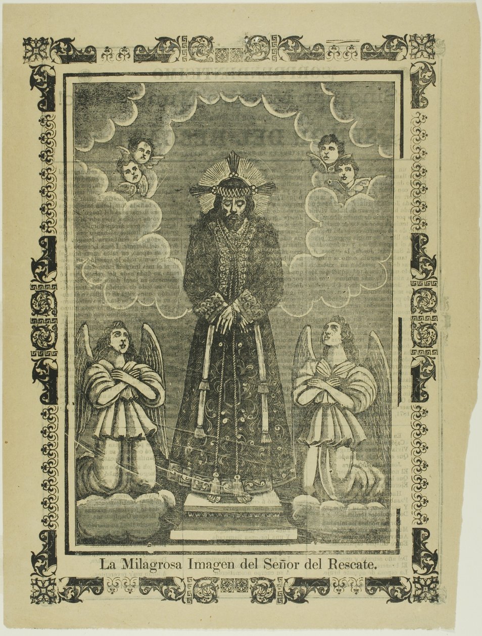 Cudowny obraz naszego Zbawiciela (Cudowny obraz naszego Zbawiciela) autorstwa José Guadalupe Posada