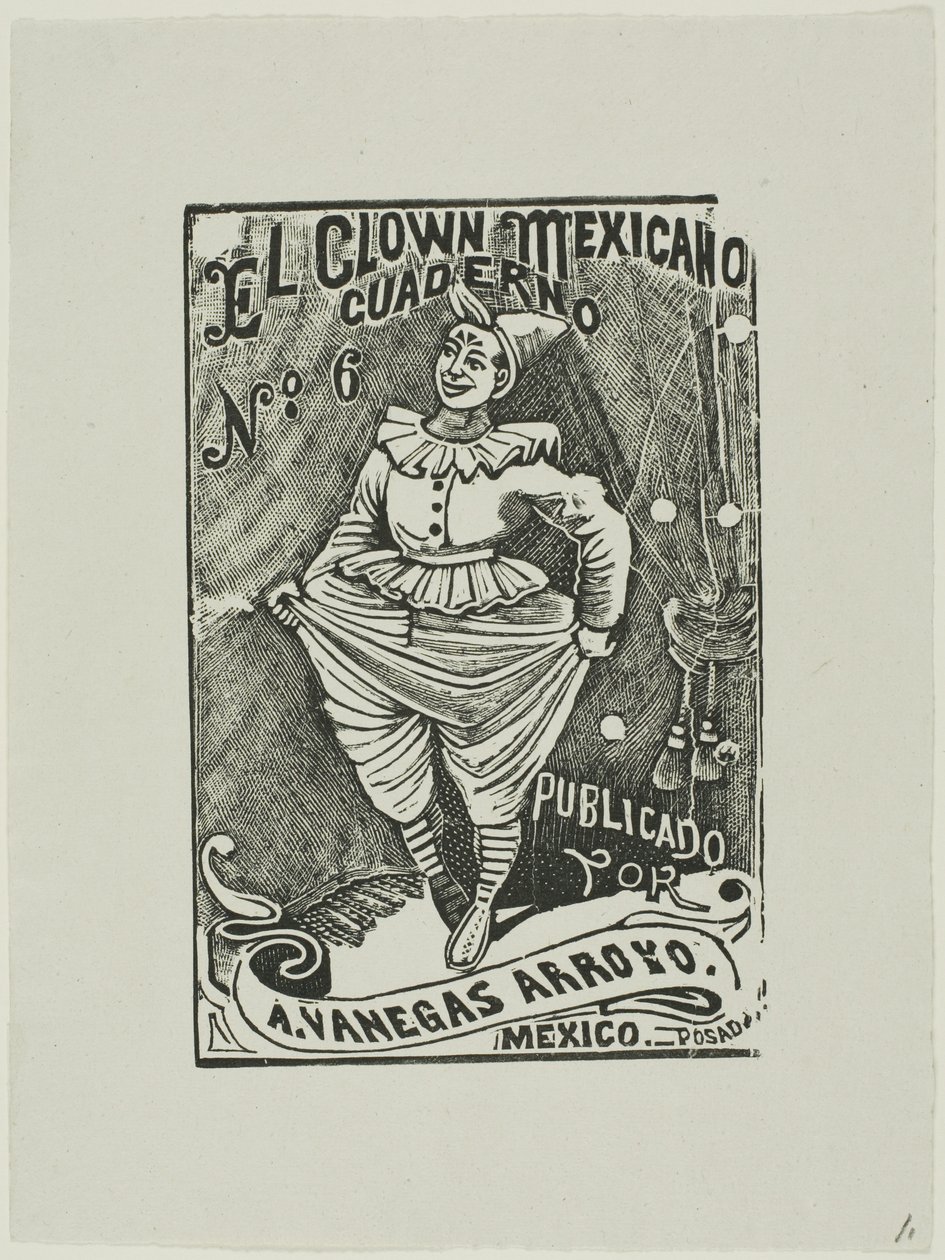 meksykański klaun, nr 6 autorstwa José Guadalupe Posada