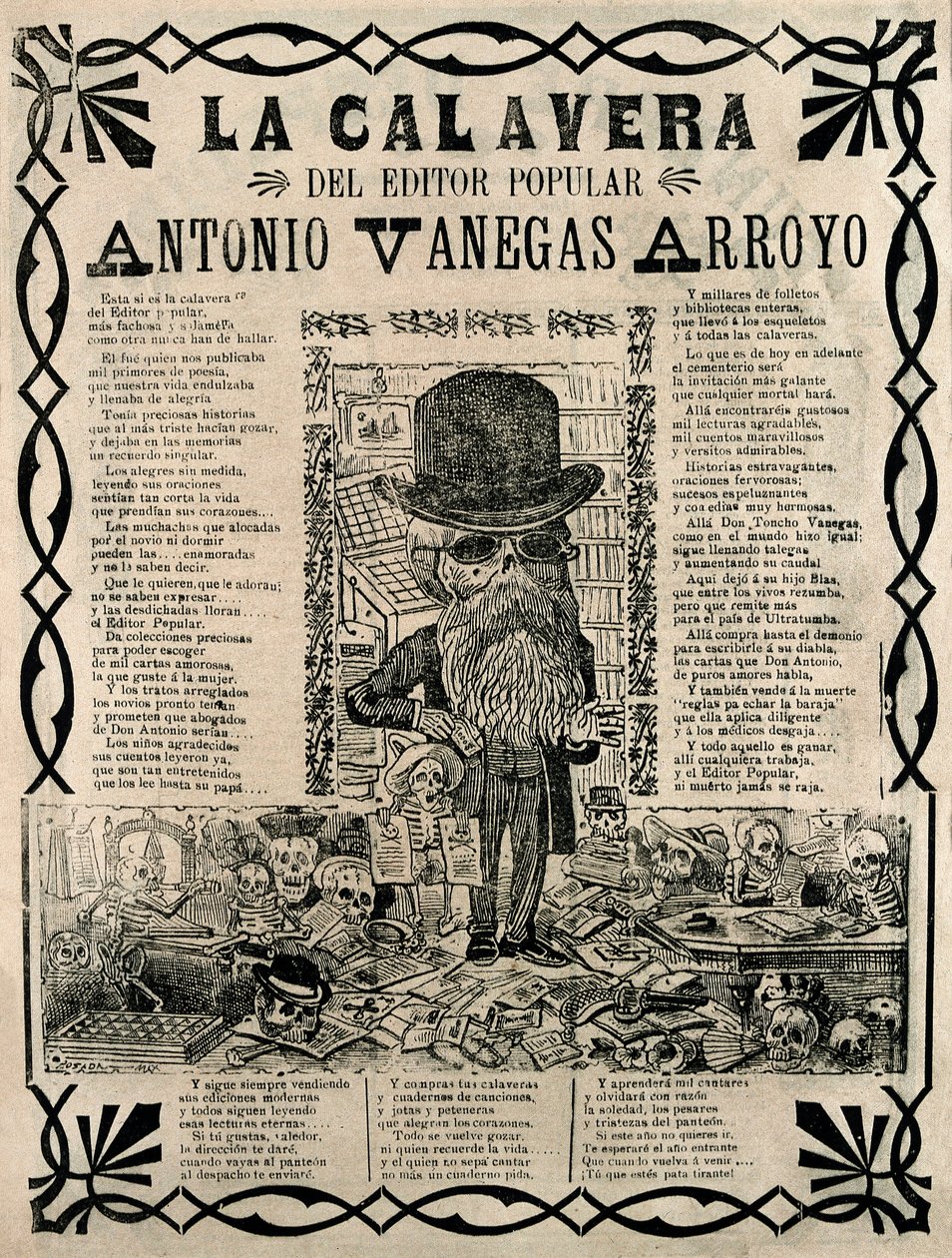 Popularny grawerunek Jose Guadalupe Posada autorstwa José Guadalupe Posada
