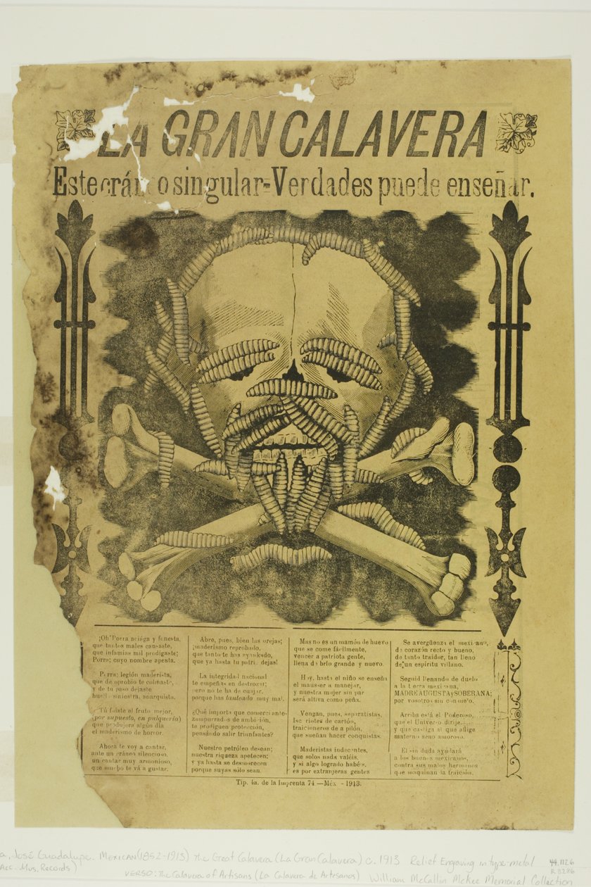 Wielka Calavera autorstwa José Guadalupe Posada