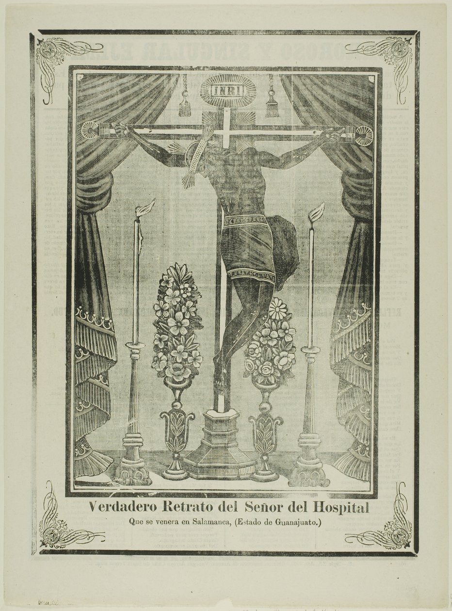Prawdziwy portret naszego Pana ze szpitala autorstwa José Guadalupe Posada