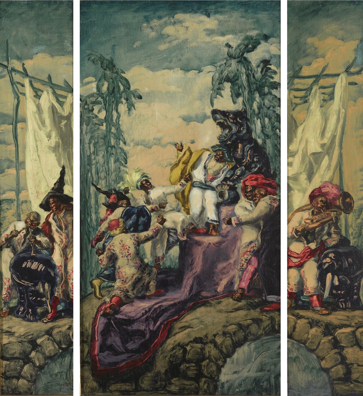 Tryptyk Lato - Afryka, 1917-1918 autorstwa José María Sert