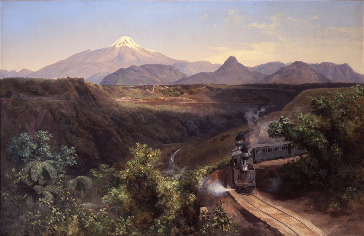 Wąwóz Metlac autorstwa José María Velasco