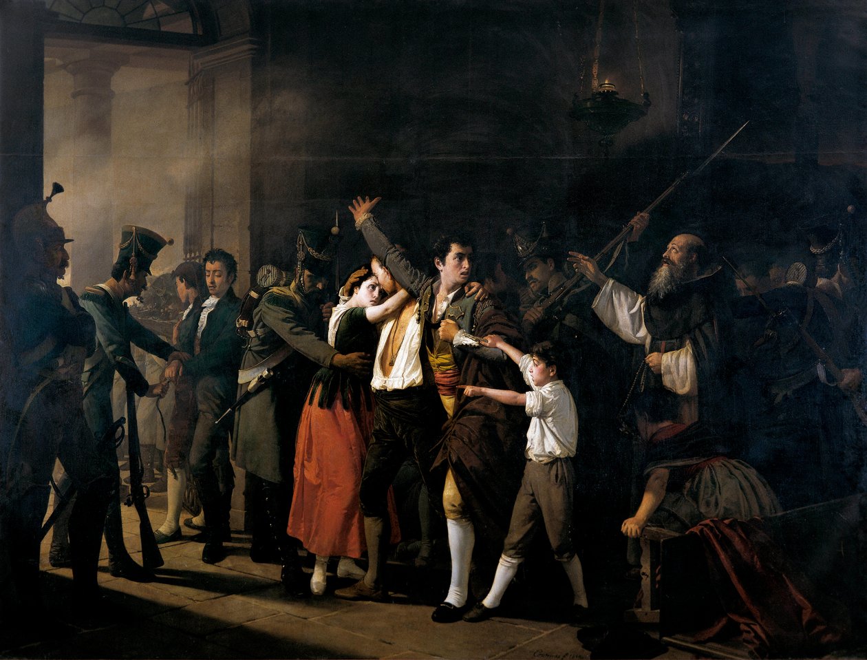 Strzelanie do hiszpańskich patriotów w Buen Suceso (o świcie 3 maja 1808 r.) autorstwa José Marcelo Contreras y Muñoz