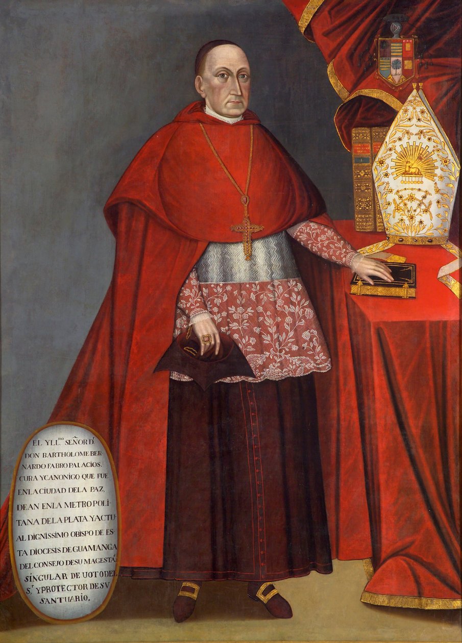 Bartłomiej Fabro y Palacios, biskup Huamanga autorstwa José Núñez de Sotomayor