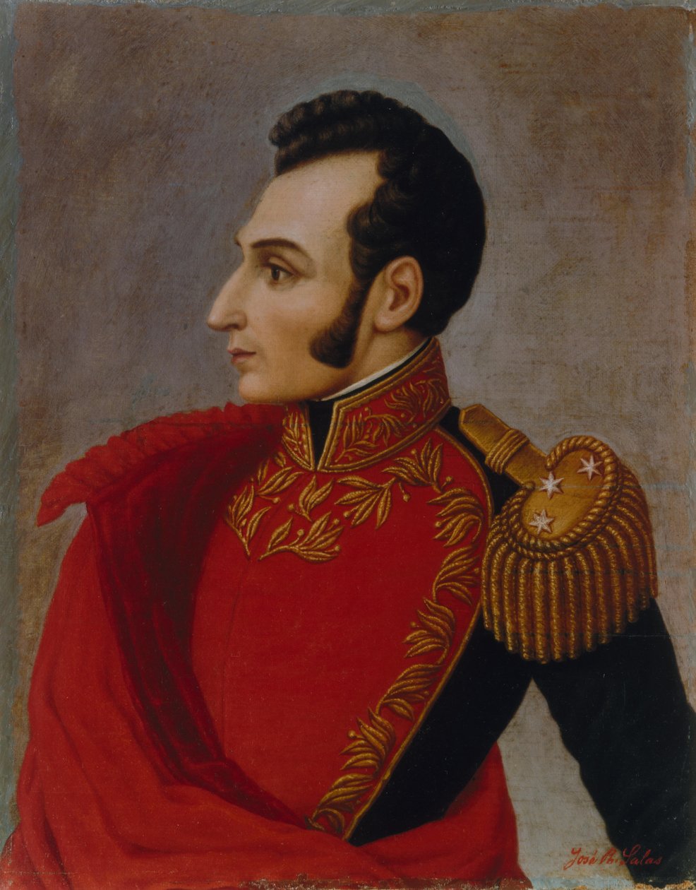 Portret Antonio Jose de Sucre 1795-1830, 1890. autorstwa José R. Salas