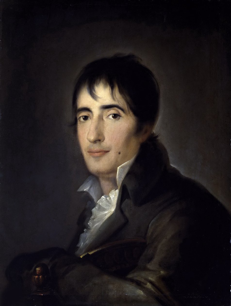 Portret poety Manuela José Quintany 1772-1857, 1806. autorstwa José Ribelles y Helip