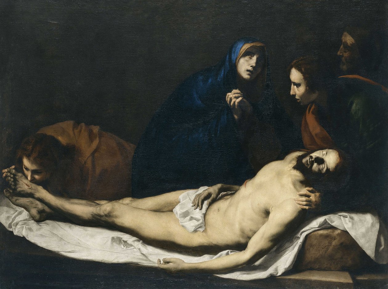 Lament nad Chrystusem, 1633. autorstwa José Ribera de