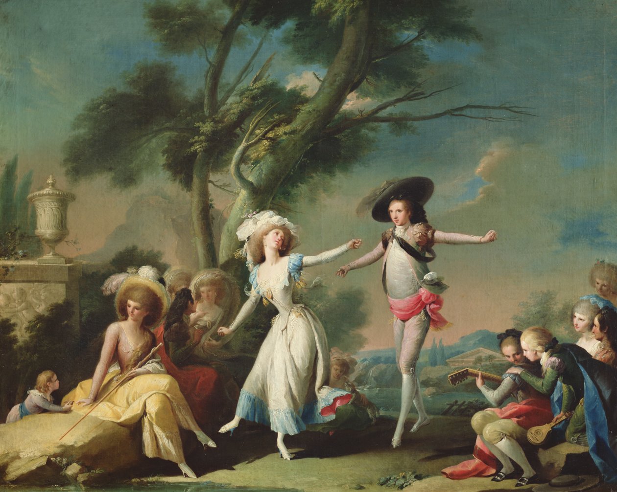 Taniec Bolera, 1790 autorstwa Jose Camaron