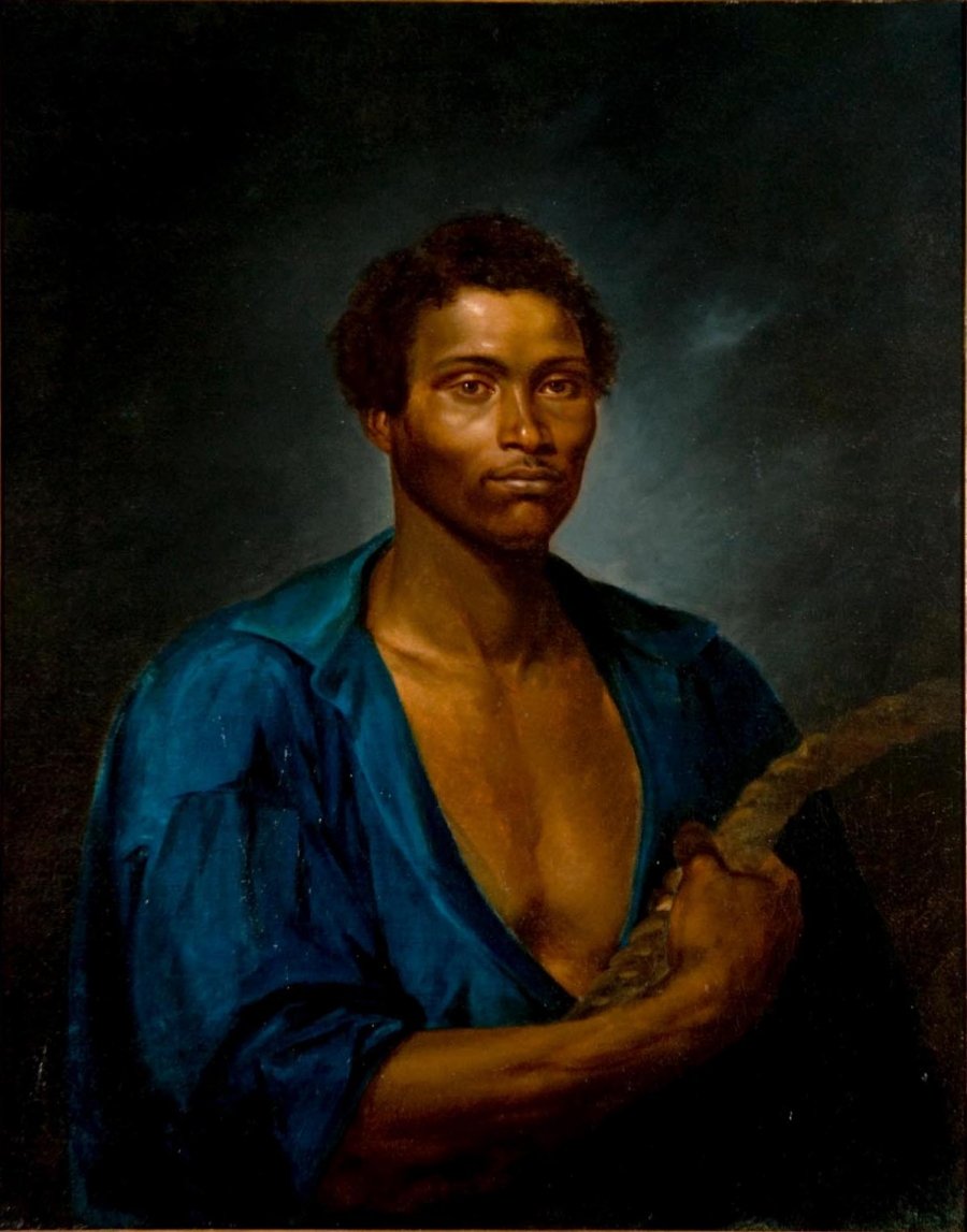Portret nieustraszonego żeglarza Simao, palacza parowca Pernambucana autorstwa Jose Correia de Lima