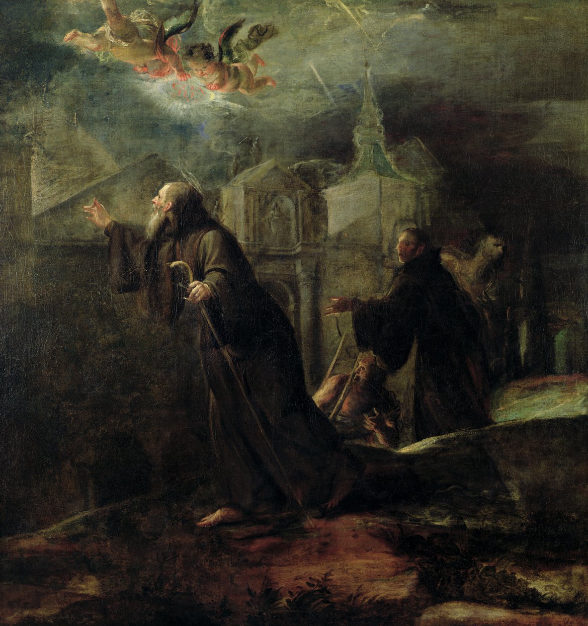 Wizja św. Franciszka z Paoli autorstwa Jose Jimenez Donoso