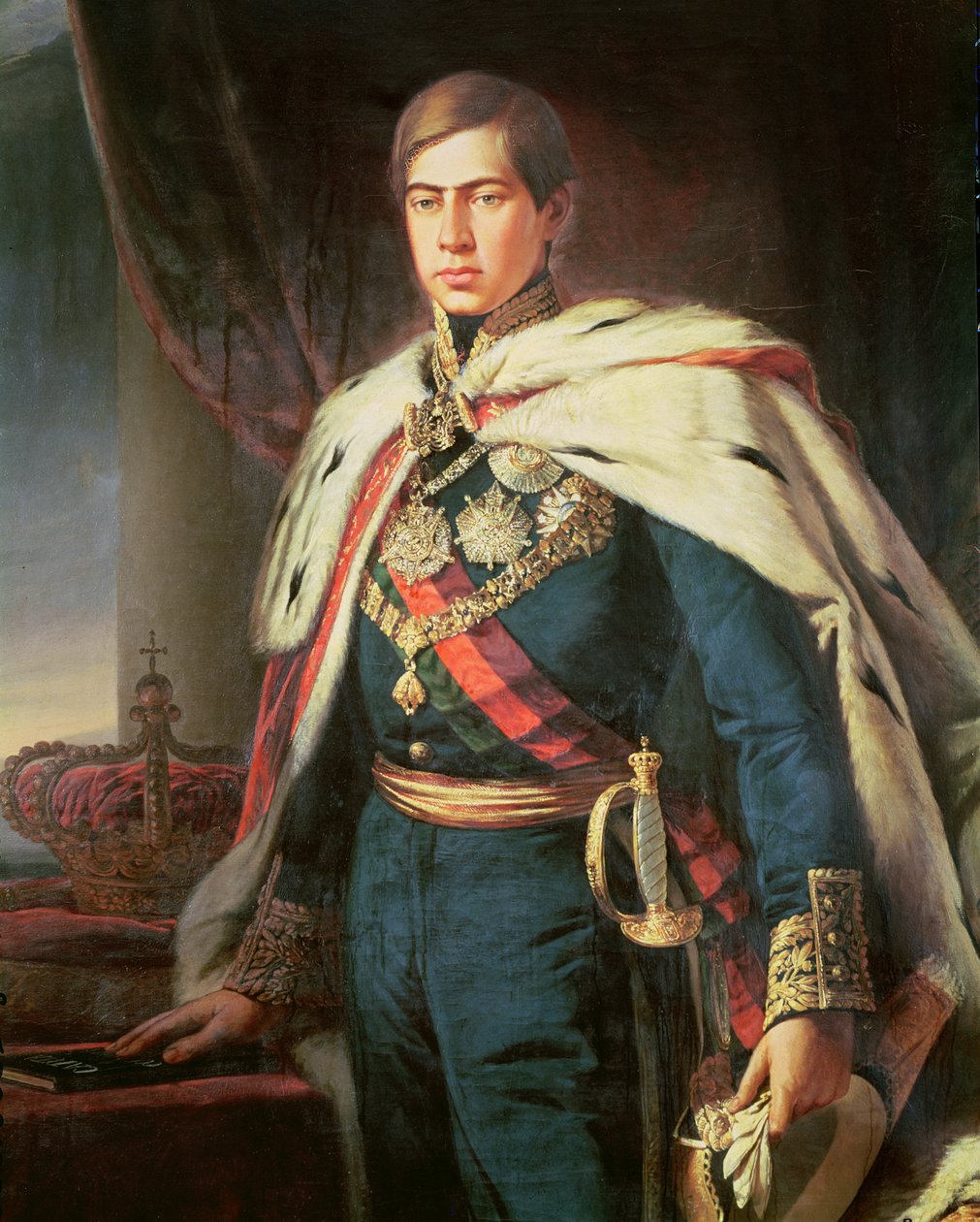 Król Piotr V (1837-61) Portugalii (więcej) autorstwa Jose Rodrigues