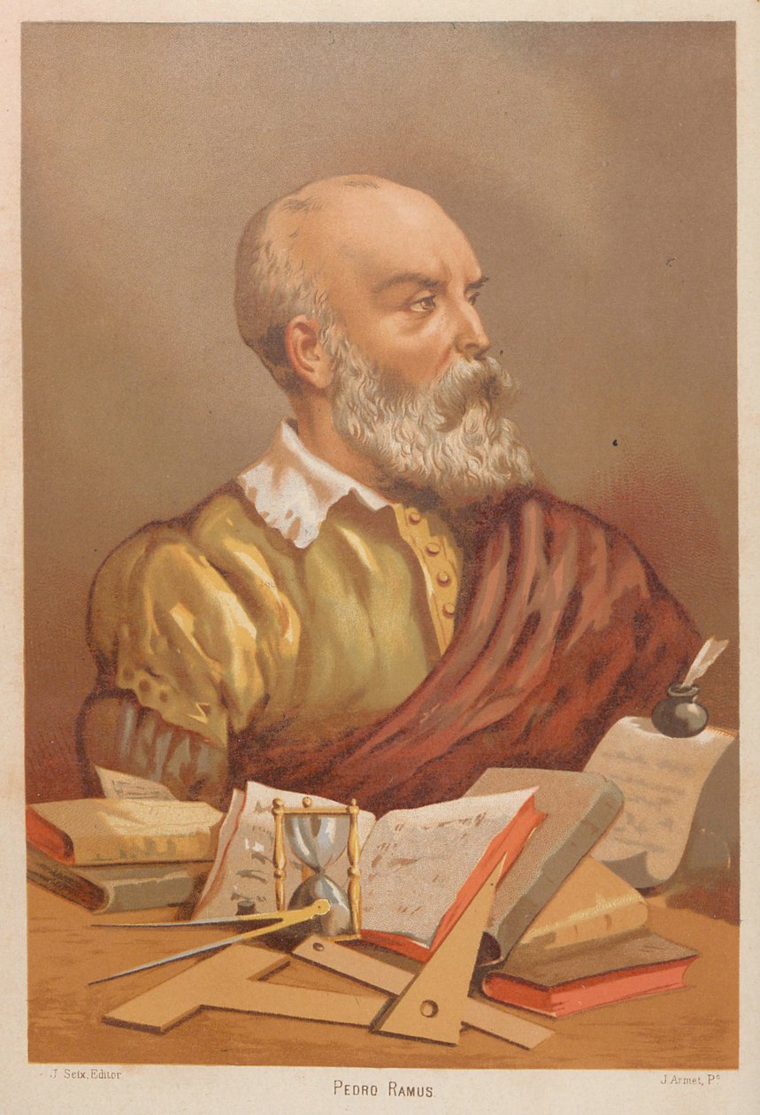 Piotra Ramusa. Od: Nauka i jej ludzie, 1879. autorstwa Jose Armet Portanell