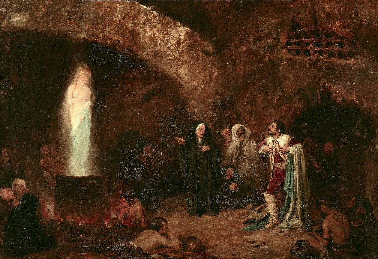 "Czarownice czyli Faust" Ilustracja do dzieła Johanna Wolfganga von Goethego (1749-1832) (malarstwo) autorstwa Jose Benlliure y Gil