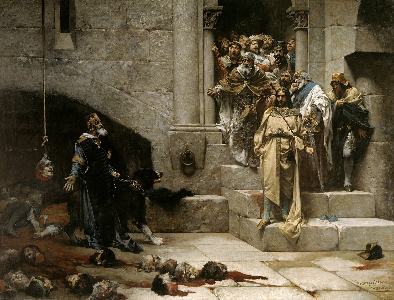Dzwon Huesca, 1880 autorstwa Jose Casado del Alisal