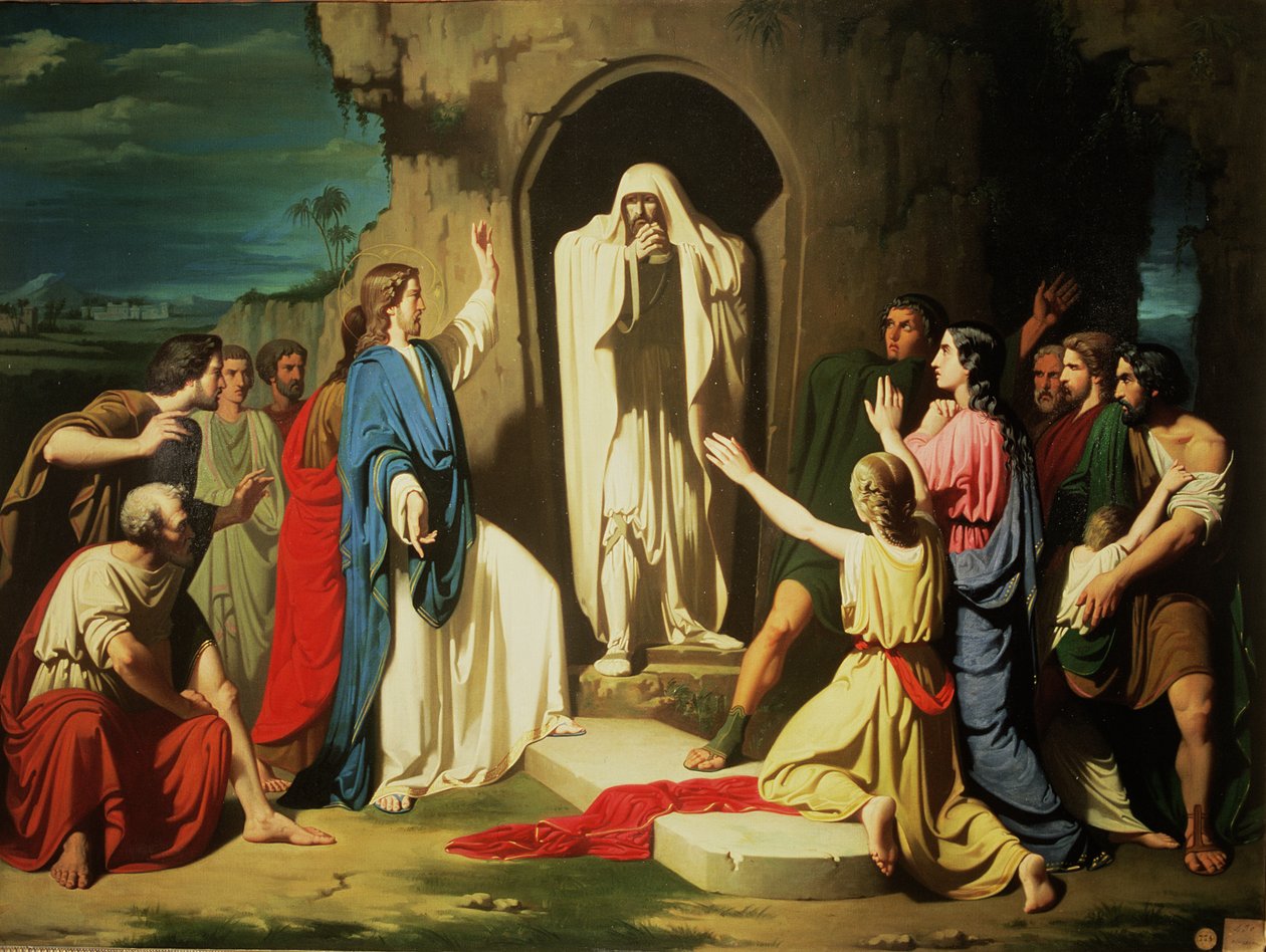 Zmartwychwstanie Łazarza autorstwa Jose Casado del Alisal