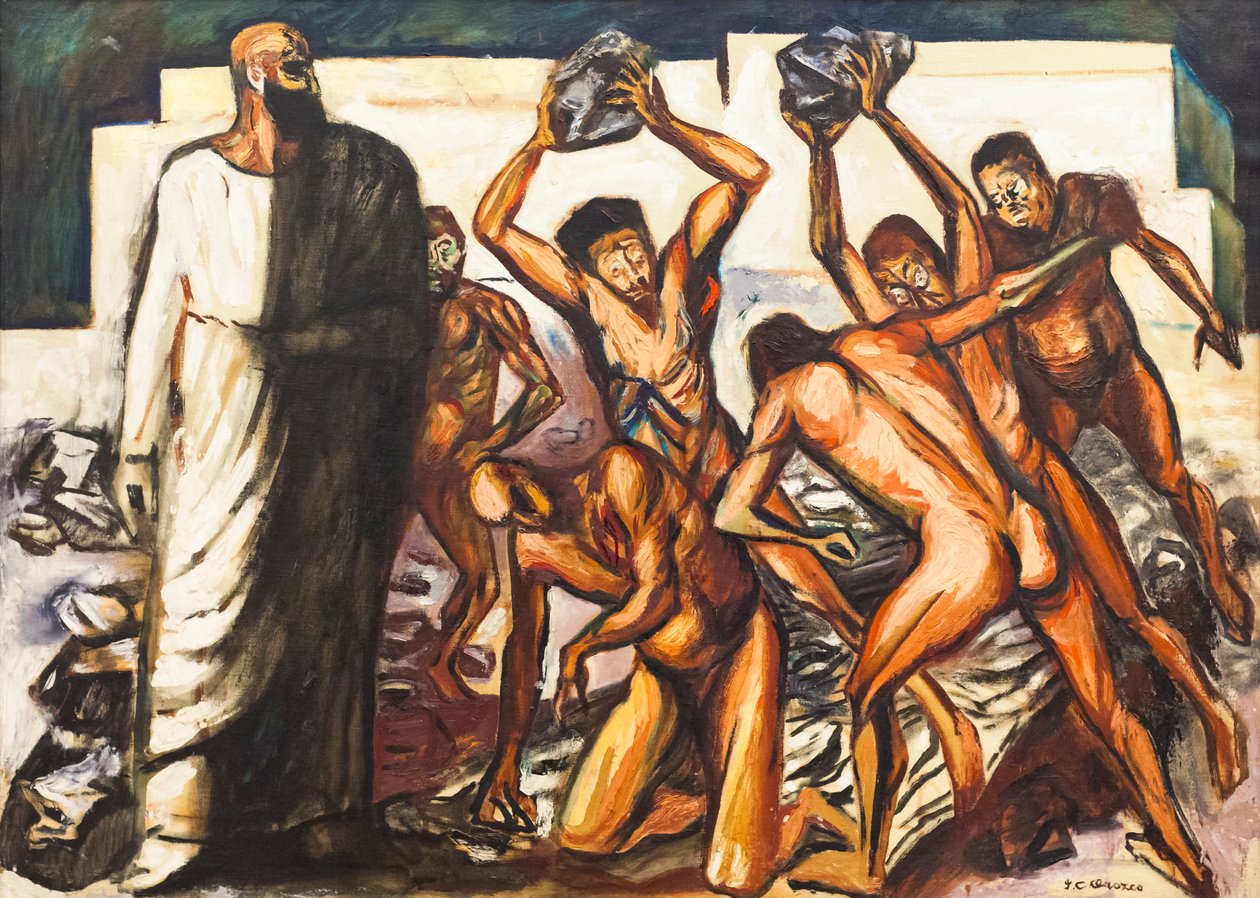 Męczeństwo świętego Szczepana autorstwa José Clemente Orozco