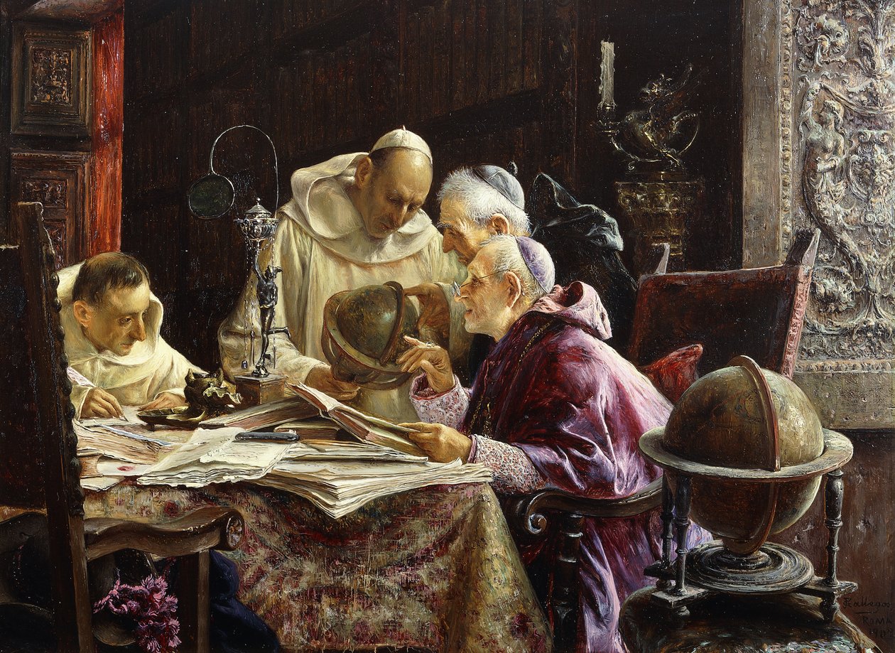 Geografowie, 1902 autorstwa Jose Gallegos Arnosa