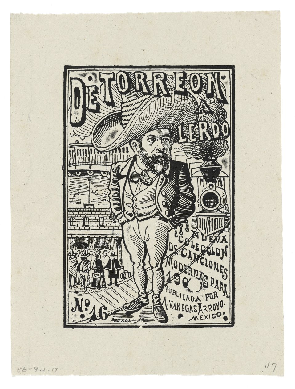 Od Torreón do Lerdo, ok. 1905, wydrukowany w 1942 (rycina) autorstwa José Guadalupe Posada