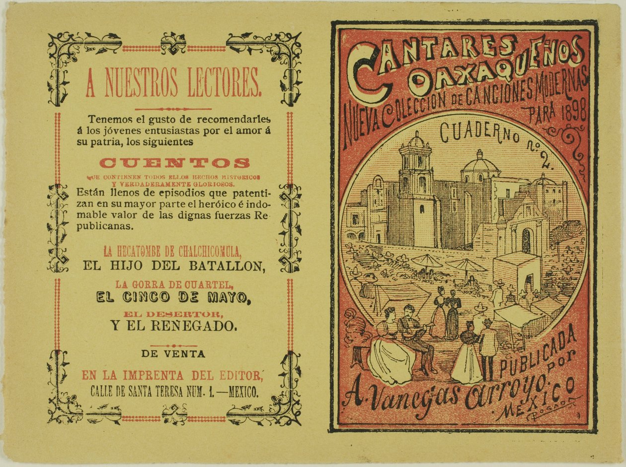 Oaxacan-Lieder autorstwa José Guadalupe Posada