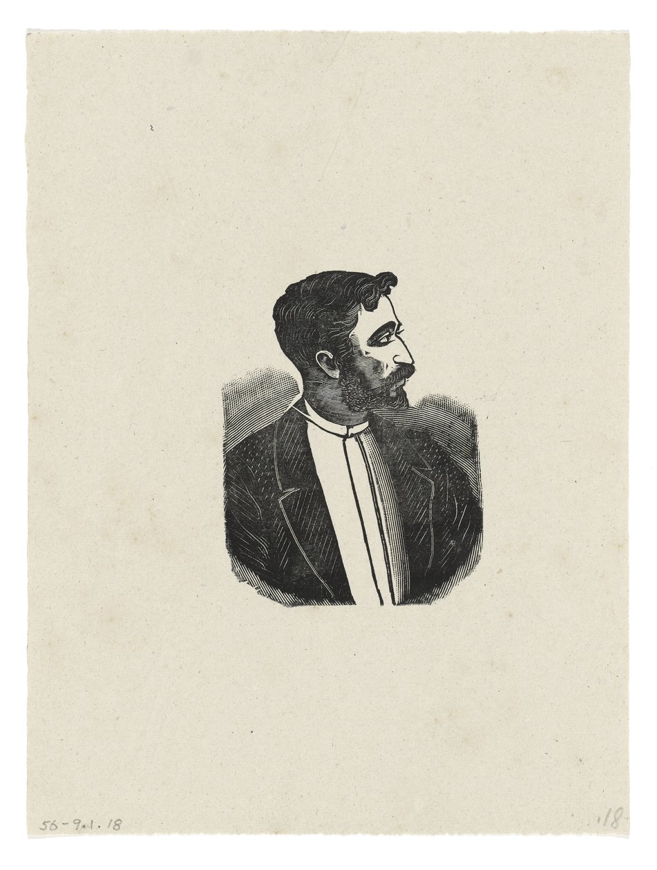 Portret, ok.1888-1913, druk 1942 (rycina) autorstwa José Guadalupe Posada