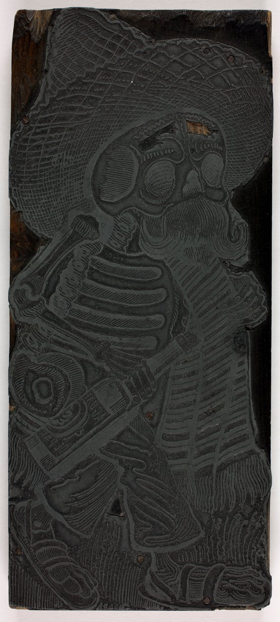 Klocek drukarski do Calavery mas, nr 2 autorstwa José Guadalupe Posada
