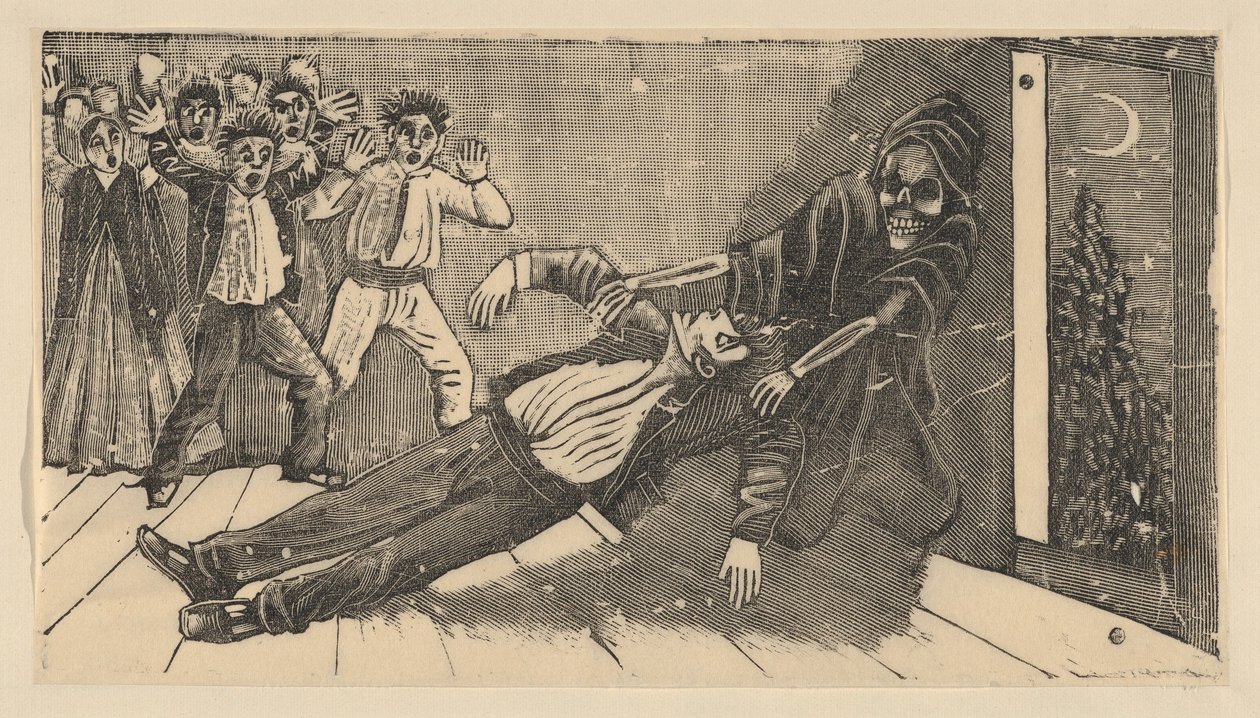 Objawienie ducha dona Juana Manuela Pachicie la Alfajorera autorstwa José Guadalupe Posada