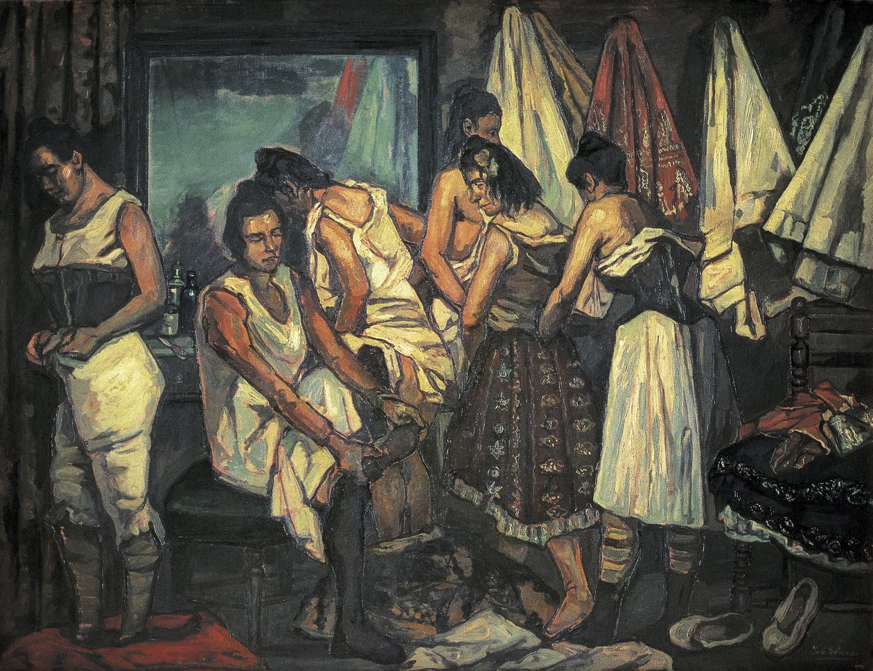 ГУТЬЕРРЕС СОЛАНА, Хосе (1886–1945). Хор девушек. 1925 (холст, масло)польский autorstwa Jose Gutierrez Solana