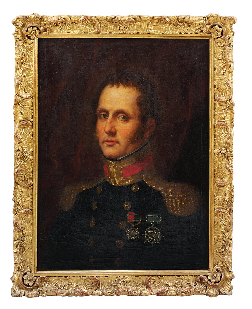 Portret kapitana Samuela Edwarda Cooka, R.N., c.1830 (olej na płótnie) autorstwa José Gutiérrez de la Vega