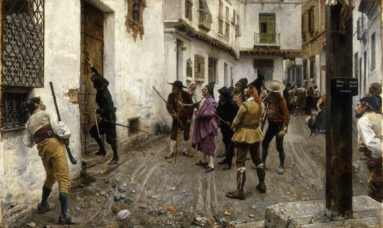 Sprawiedliwość zwycięża, 1887 autorstwa Jose Jimenes Aranda