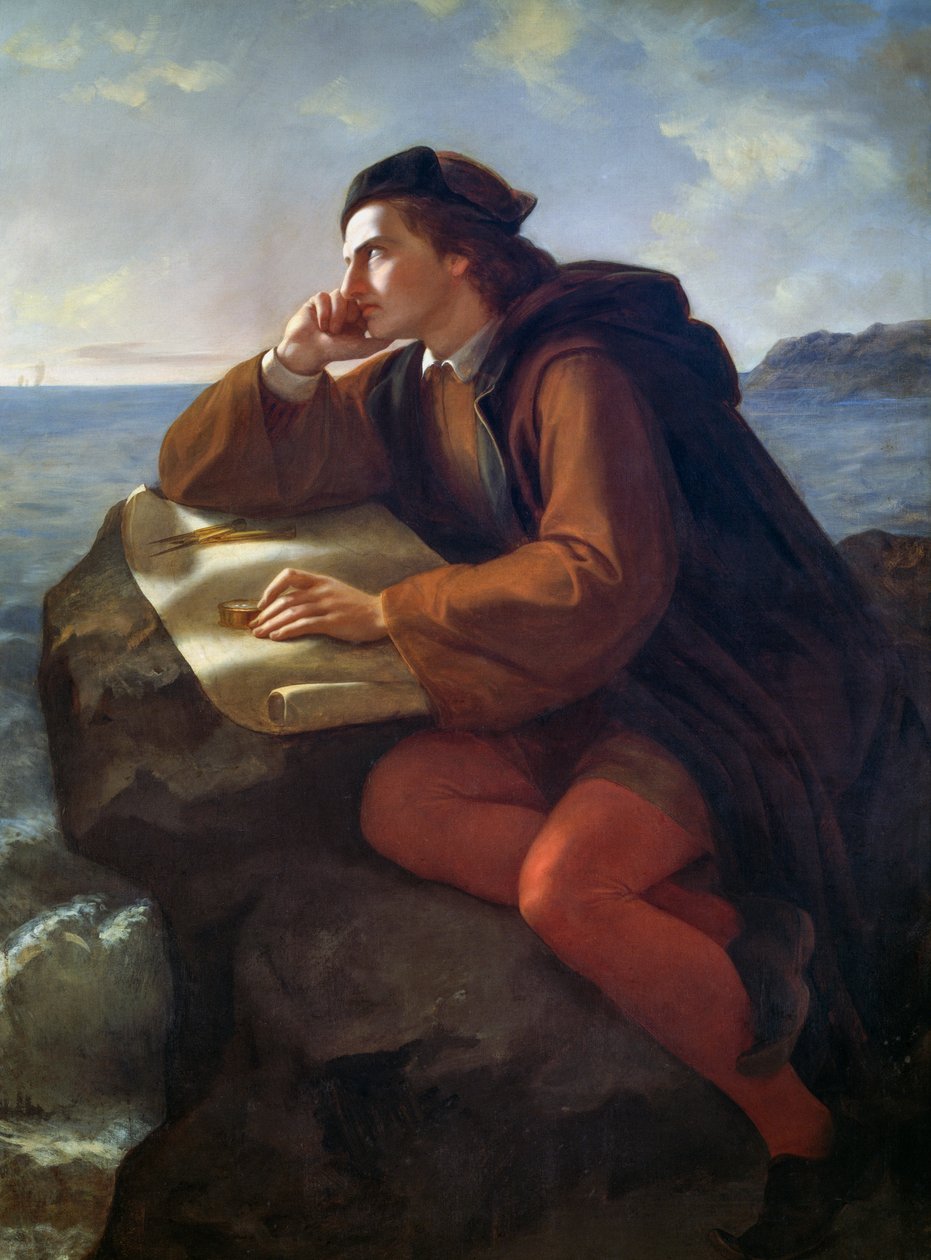 Inspiracja Krzysztofa Kolumba autorstwa José María Obregón