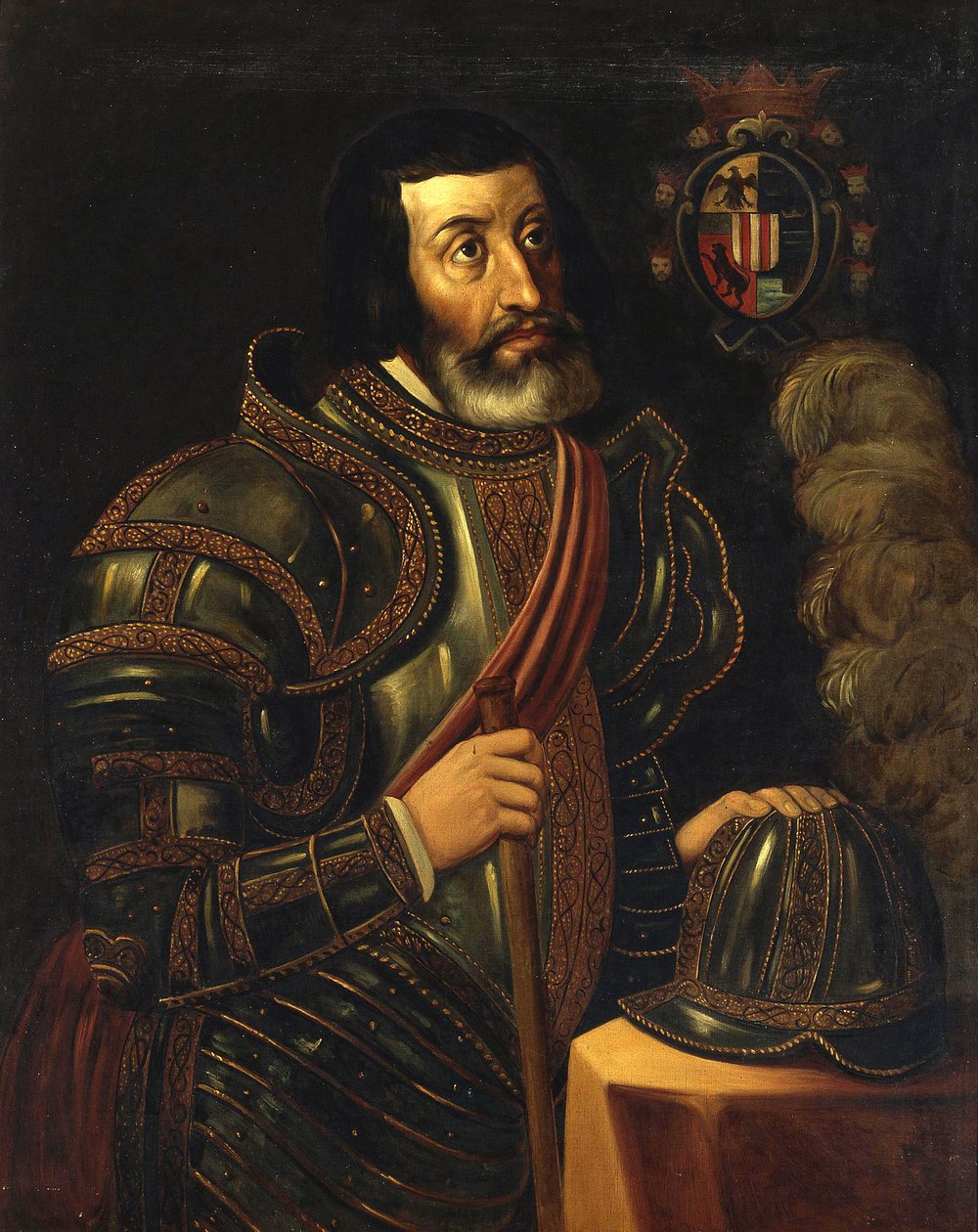 Portret Fernanda Cortesa (Hernan Cortez autorstwa José Salomé Pina