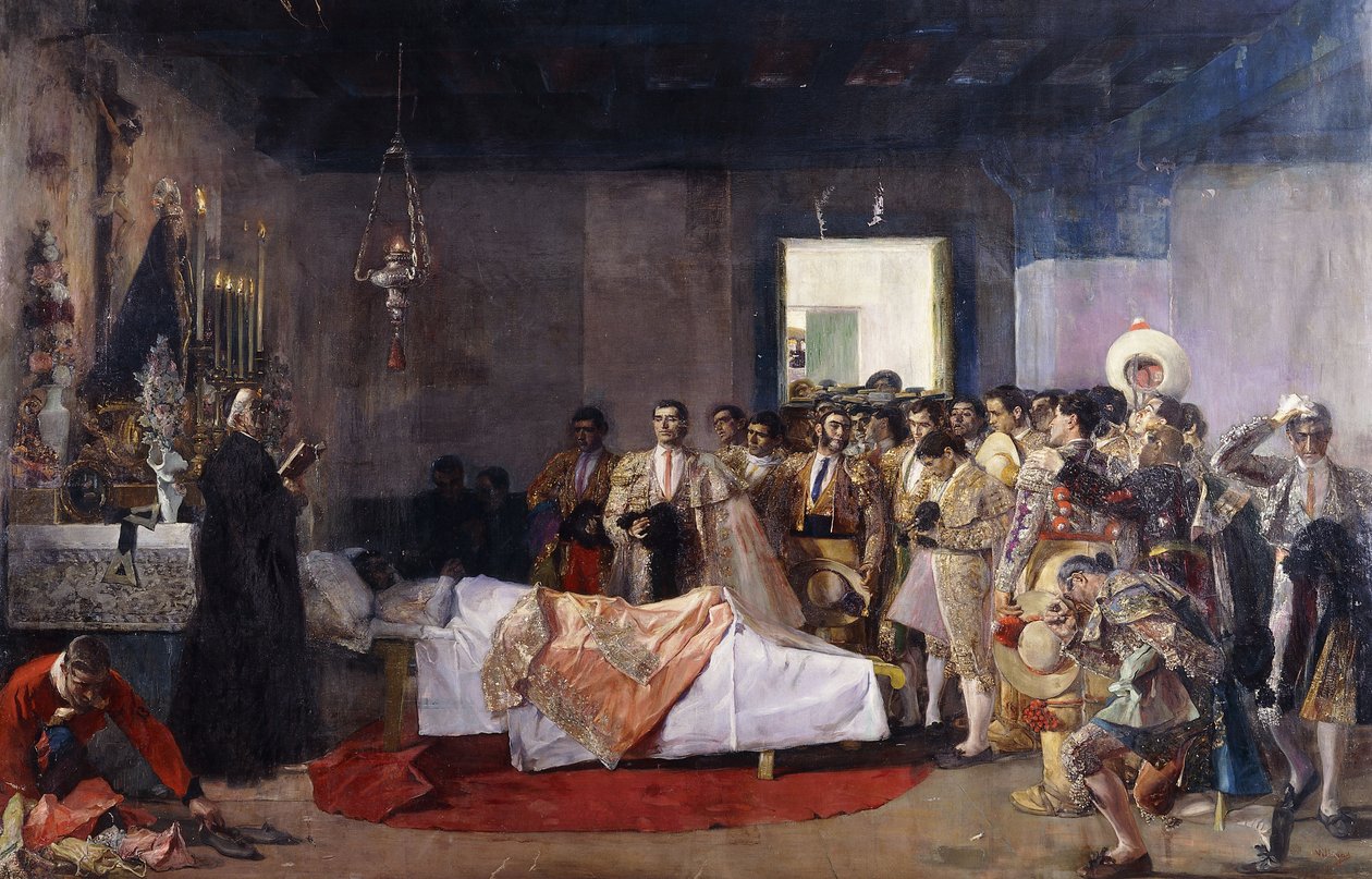 Śmierć torreadora; Śmierć torreadora autorstwa Jose Villegas Cordero