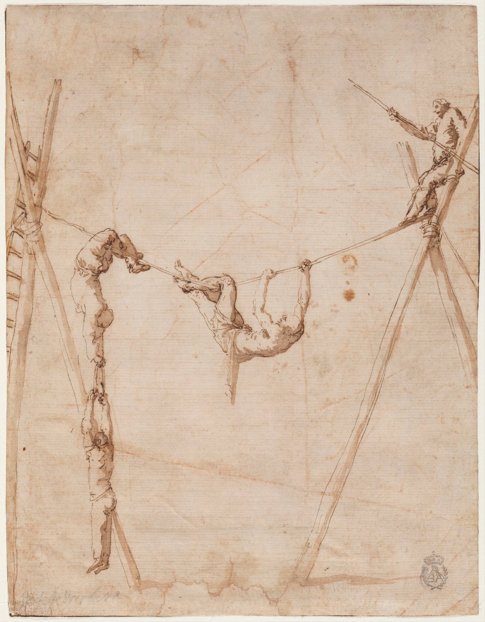 Akrobaci na linie autorstwa Jose de Ribera