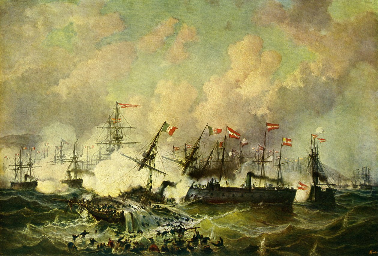 Bitwa morska pod Lissą, 20 lipca 1866 autorstwa Josef Karl Berthold Puttner