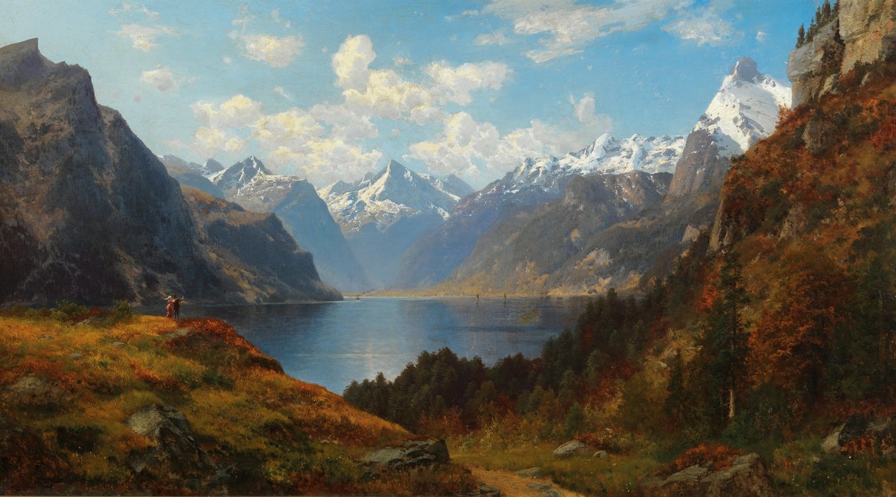 Jezioro Urnersee widziane z Rüthli autorstwa Josef Schoyerer