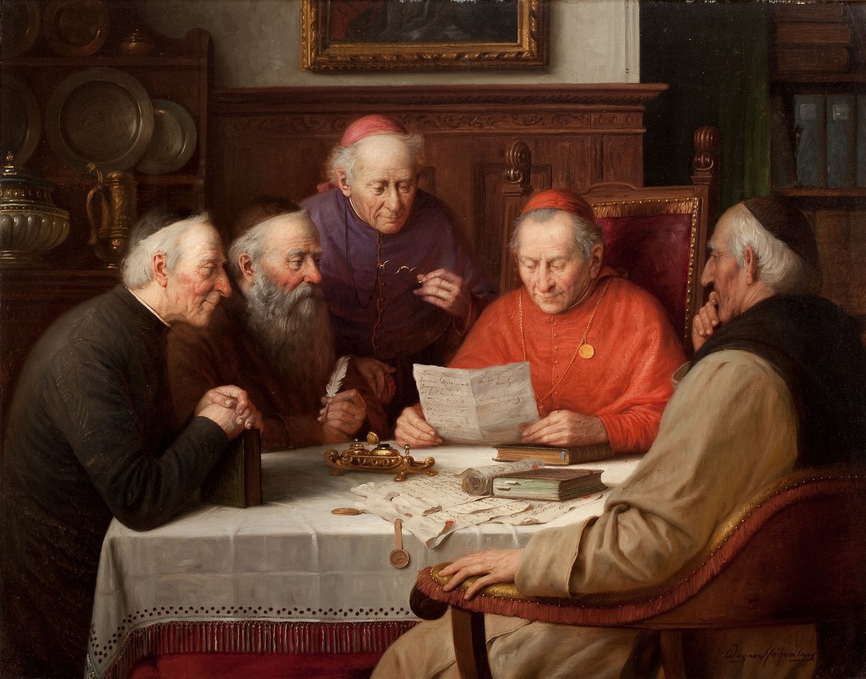 Spotkanie Kardynałów autorstwa Josef Wagner Höhenberg