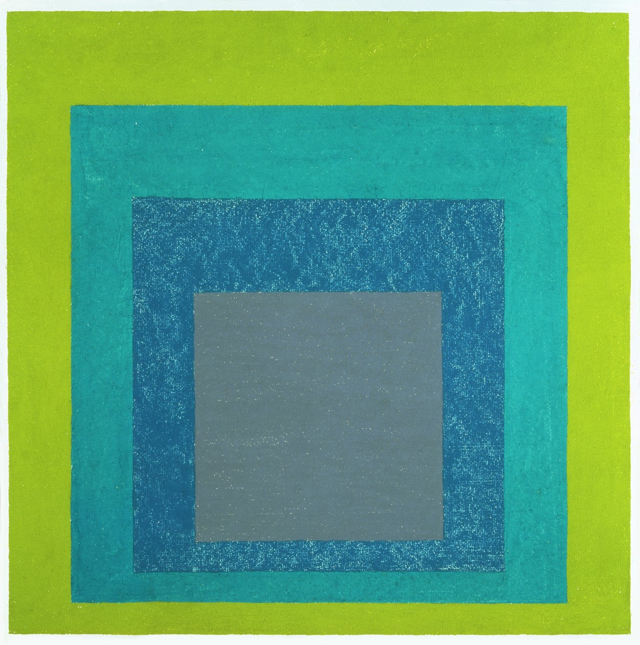 Hołd dla placu (olej na płycie pilśniowej) autorstwa Josef Albers